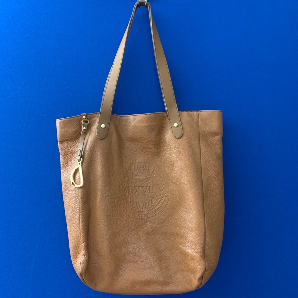 Ralph Lauren tote: plaid interior, excellent